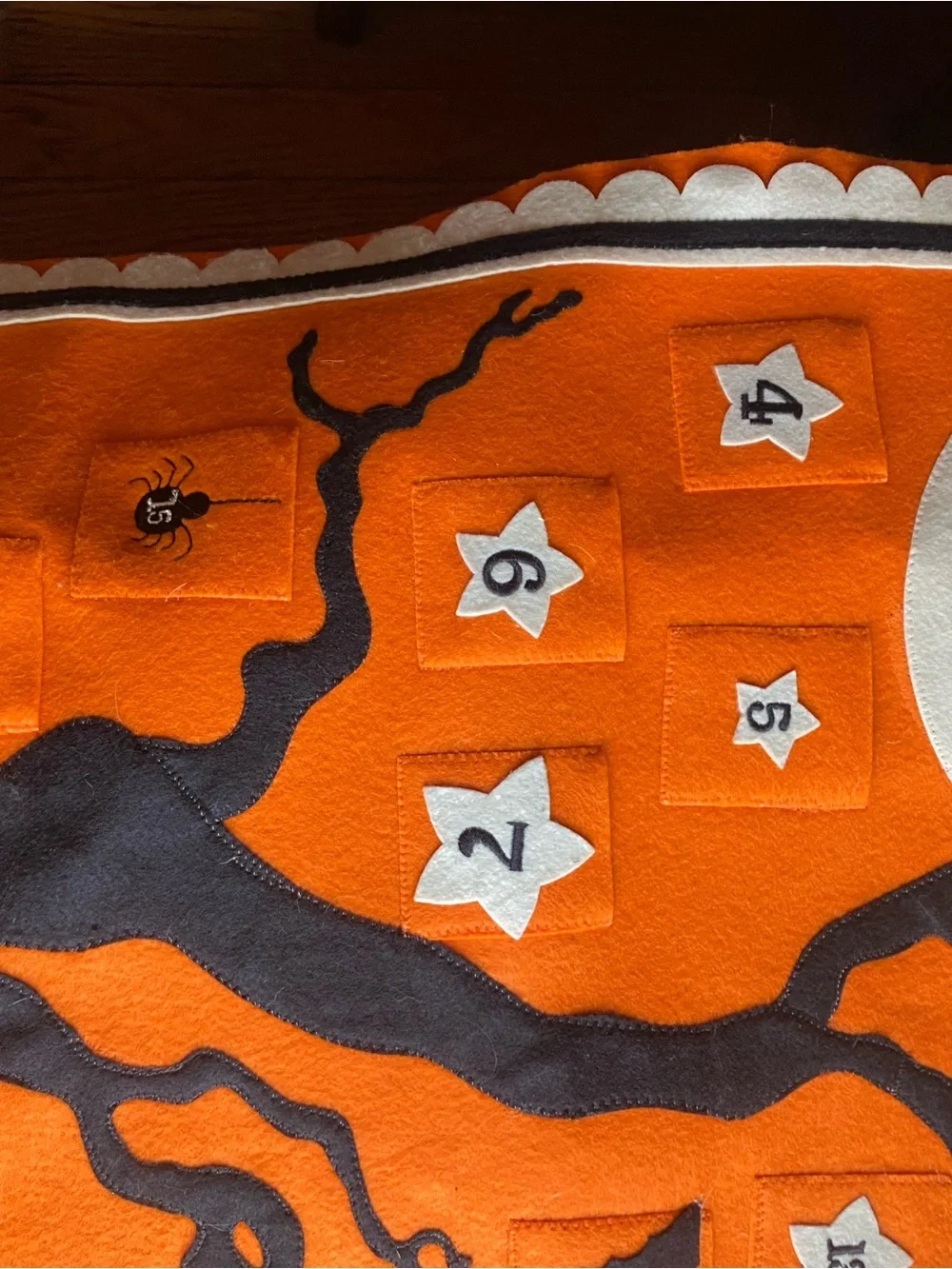 Happy Halloween Orange Wall Hanging Countdown